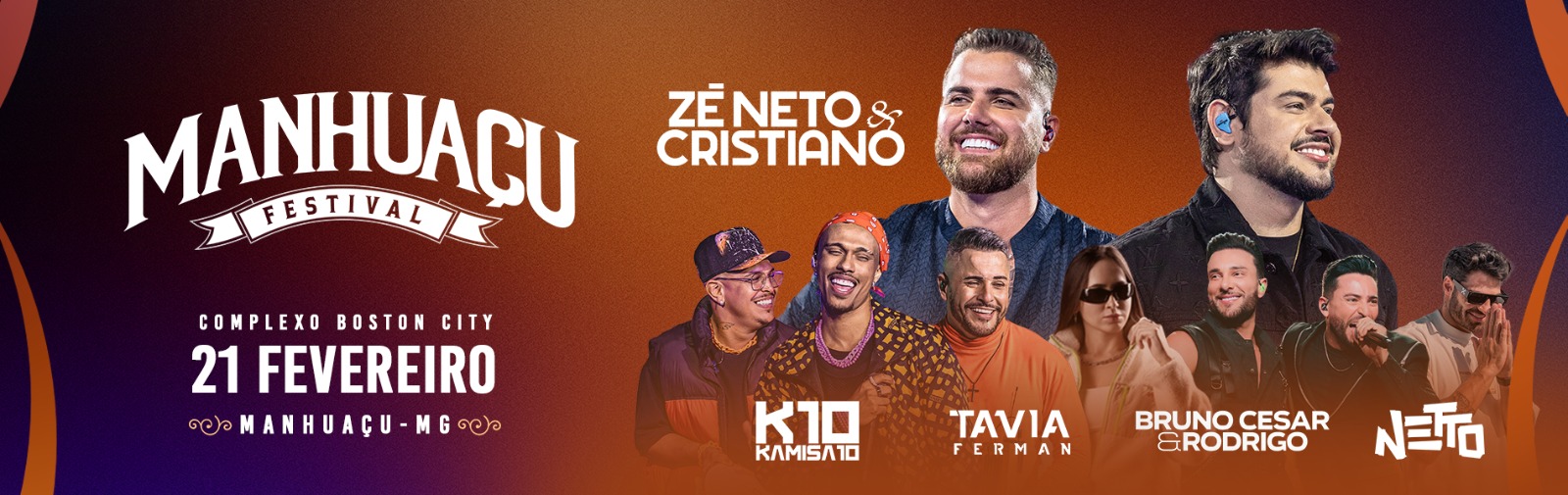 Manhuaçu Festival - Zé Neto e Cristiano e Kamisa 10